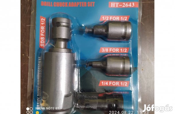 1/2" ütvecsavarozóhoz adapter készlet HT-2643