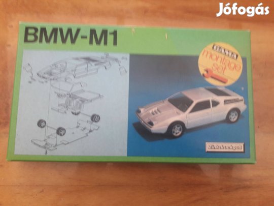 1/43 Gama BMW M1 összerakható makett, dobozos, 1:43 1/43