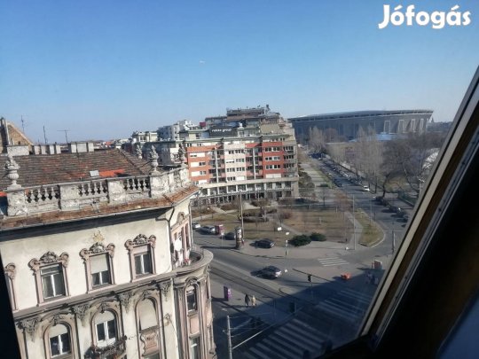 1,5 szobás, légkondis, panorámás lakás kiadó a Városligetnél!