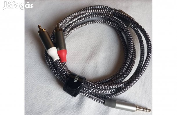 1,8 méter 3,5 kis jack 2 RCA kábel