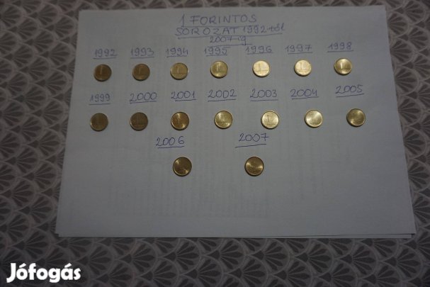 1 Forintos sorozat pénzérme a közelmúltból eladó