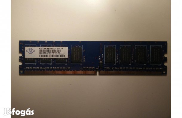 1 GB Nanya 800 MHz PC2-6400 DDR2 tesztelt memória