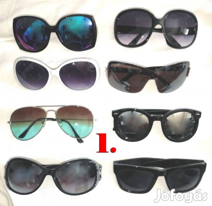 1. Új női napszemüveg csomag - 8 darab 1 áráért