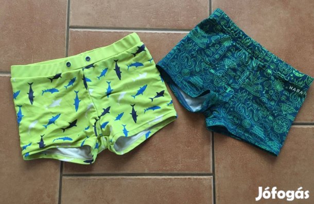 1 cápás 1 Decathlon úszónadrág fürdőnadrág együtt! 134-140