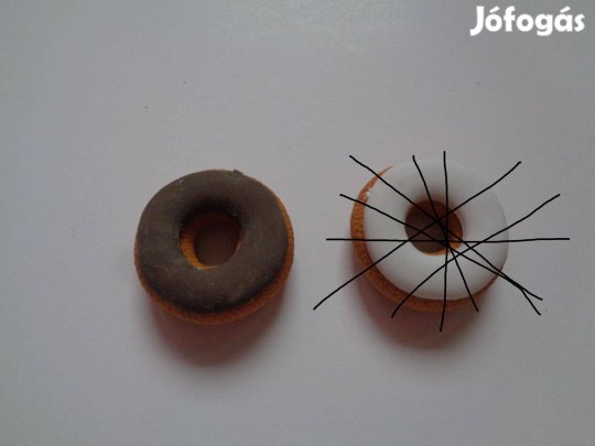 1 db fánk radír új, csokis