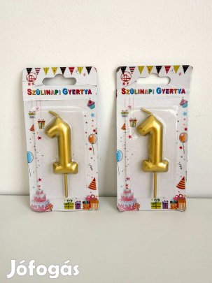 1-es számgyertya (2 db)