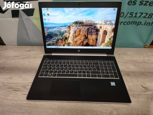 1 év garancia, HP 450 G5 i-8250 Win11 15,6"