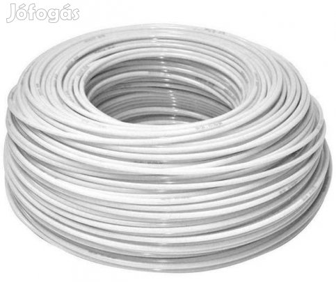 1 méter 1/4"-os 6,3mm-es italvezeték. Fehér színŰ   (4278)