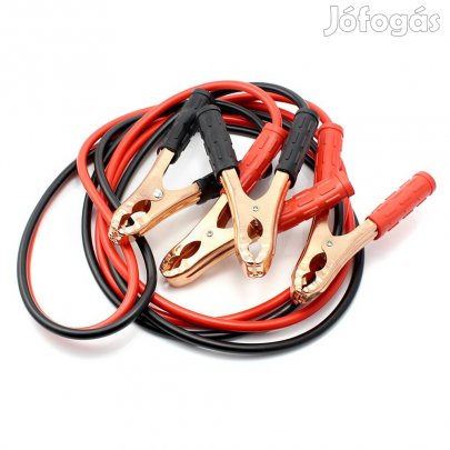 1 pár 300A 2x 2,5 méter Bikakábel Indítókábel krokodilcsipeszes