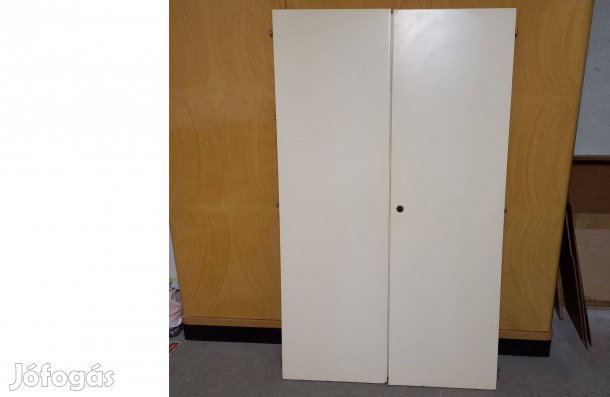 1 pár fehér ajtó panel-előszobaszekrényhez