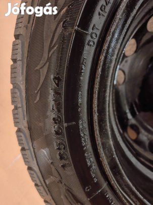 1 szezont keveset futott téli gumi szett acél felnivel 
