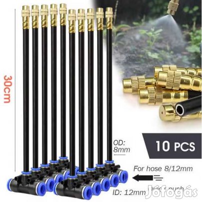 1db 30cm-es Szórószár 12mm-es Vízcsőhöz T-eloszt. (5866)