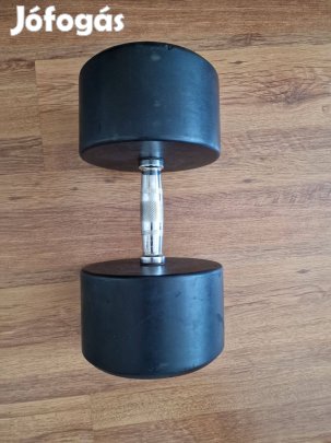 1db 45kg-os gumírozott kézisúlyzó súlyzó