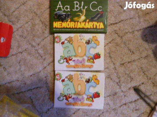 1db Új ABC memóriakártya a kisgyerkőcök tanulásához