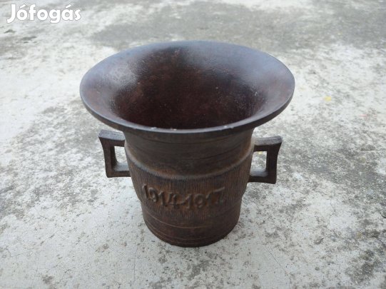 1db hadi vasmozsár öntött vas vasöntvény vas mozsár eladó