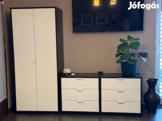 1db szekrény + 2db komód szett, kiváló állapot!