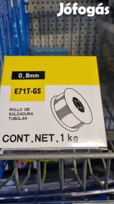 1kg kiszerelésben 0,8mm-es minőségi porbeles hegesztőhuzal, gázmentes