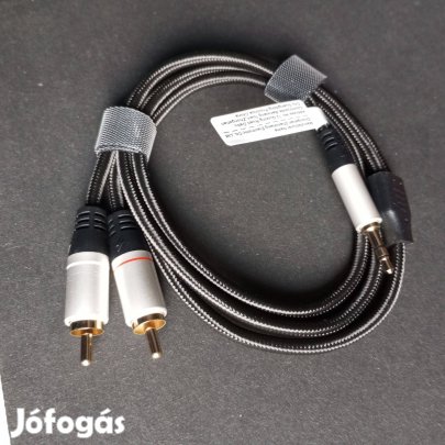 1m. es 3.5 kis jack RCA kábel