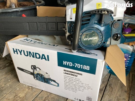 1x használt új láncfűrész hyundai Hyd 7018B