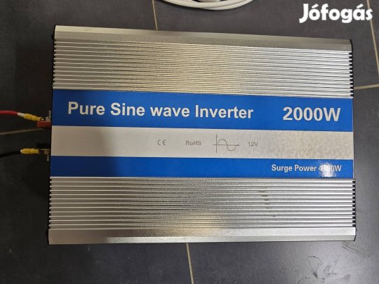 2000 / 4000W tiszta szinuszos 12V / 230V inverter