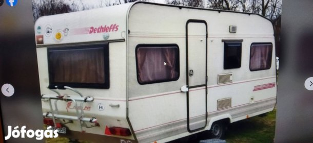 2001 Dethleffs RB5 / 4 fős lakókocsi 2 év műszakival eladó