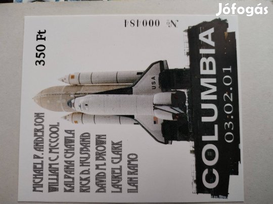 2003-as emlékbélyeg In Memoriam Columbia Ürrepülőgép