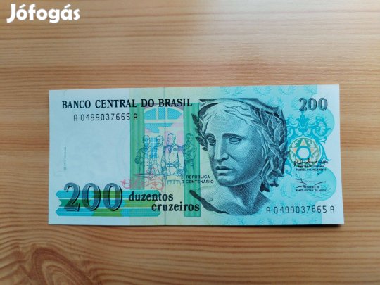 200 Cruzeiros papírpénz 1990-es Brazil