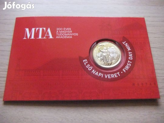 200 Forint 200 Éves a Magyar Tudományos Akadémia Első - napi Veret