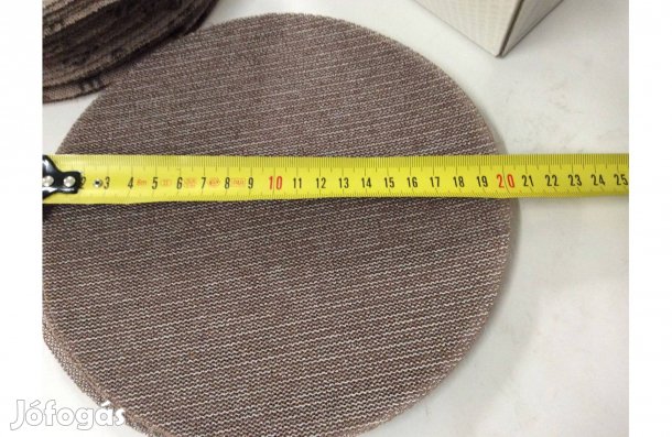 200mm körcsiszoló Mirka Abranet csiszolóháló tépőzáras P120 P180 P240