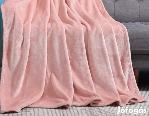 200x230cm puha takaró wellsoft ágytakaró babarózsaszín pléd