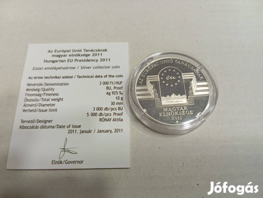 2011. Az EU Tanácsának magyar elnöksége - emlékpénz