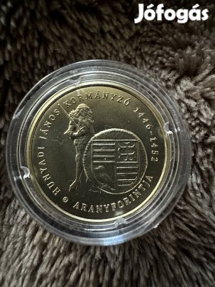 2022 Hunyadi János aranyforintja 2000 Forint színesfém emlékérme