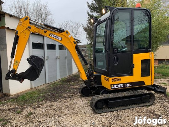 2022-es JCB 16c1 minikotró, árokásó, újszerű, állapotban eladó