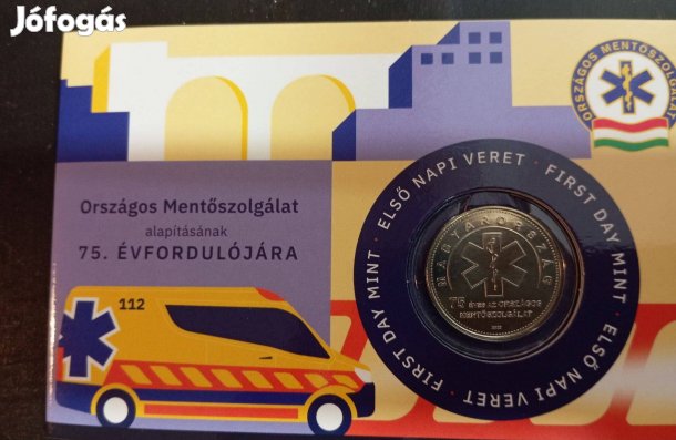 2023. Országos Mentőszolg. 75 éves évf. forg.50 Ft (elsőnapi)