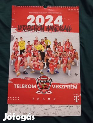 2024 Telekom Veszprém nagyméretű naptár 