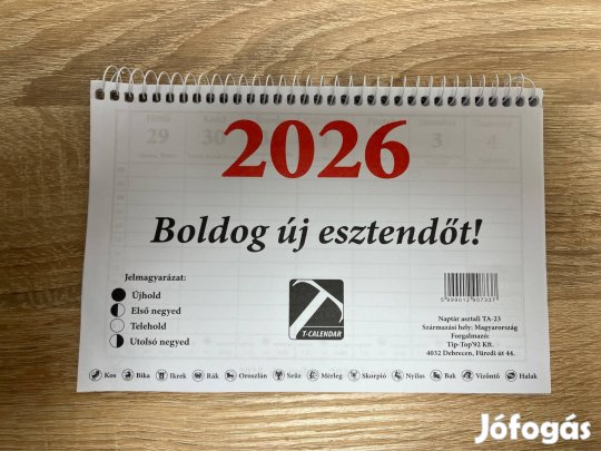 2026-os naptár - kisebb
