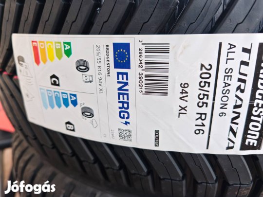 205/55r16 Bridgestone Turanza allseason6 4évszakos gumi 2024