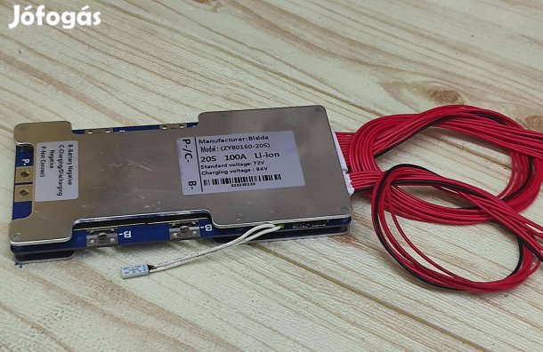 20S 100A 74V BMS áramkör túlmelegedés védővel ballanszeres Li-ion akku