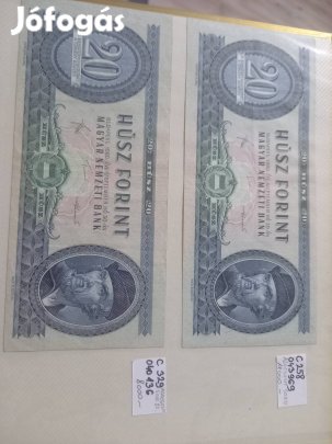 20-50és100ft os papír bankjegyek
