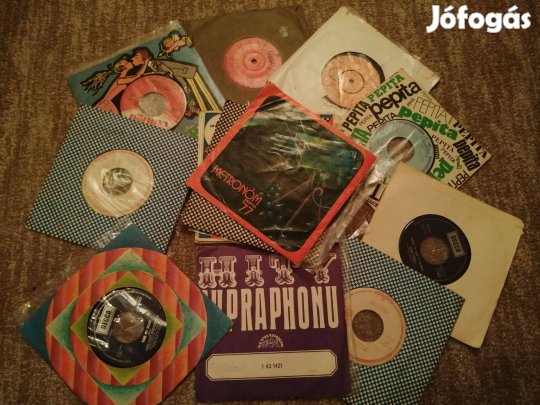 20 Db- 60-70-es évek külföldi táncdalai - bakelit kislemez szett (VG+)