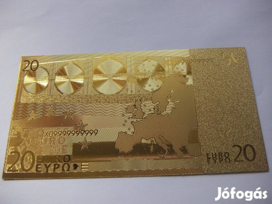 20 Euró Aranyozott Emlékbankjegy