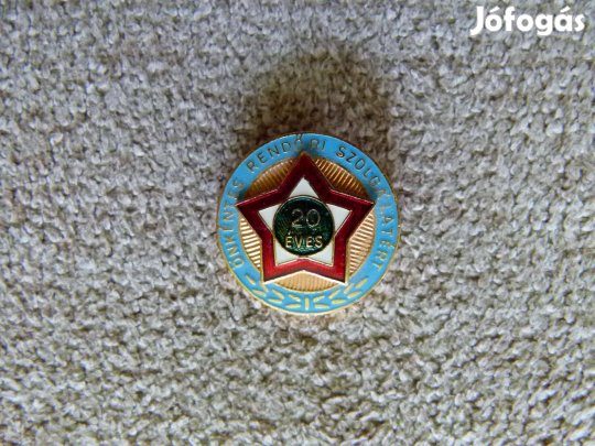 20 Éves Önkéntes Rendőri Szolgálatért-jelvény
