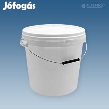 20 Literes Élelmiszeripari MŰanyagvödör, Tetővel, Fogóval (D176)
