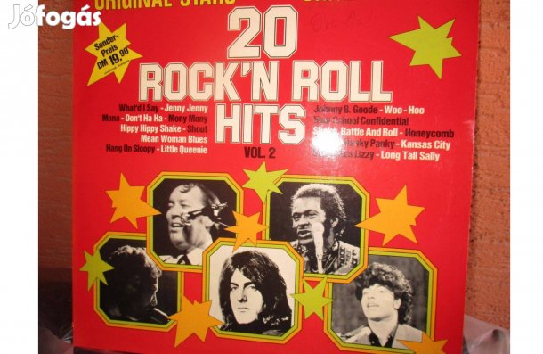 20 Rock'n roll hits bakelit hanglemez eladó