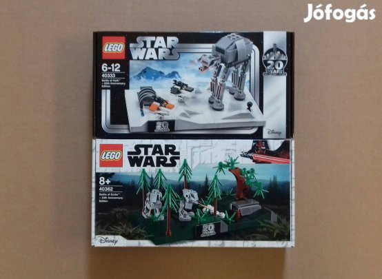 20. évfordulós bontatlan Star Wars LEGO 40333 + 40362 dioráma utánvét