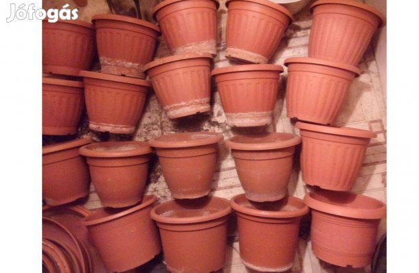 20 cm átmérőjű ültető cserép virágcserép Újpest központ közelében