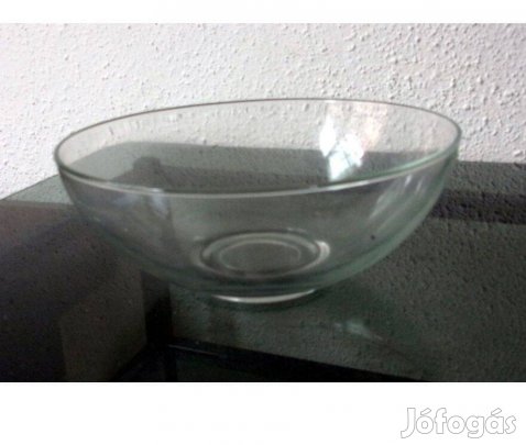 20 cm átmérőjű üveg tál salátás tál müzlis tál Újpest központ közelébe