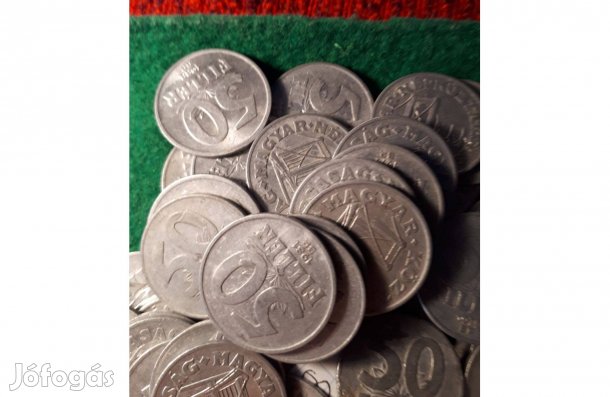 20 darab 50 filléres 1967,1968,és 1974-től egészen1991-iig