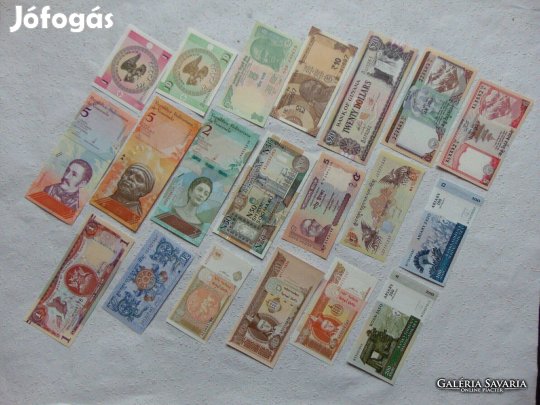 20 darab külföldi bankjegy LOT ! B Kép szerinti állapotban