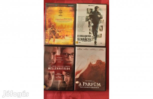 20 db DVD (krimi, vígjáték.) egyszer lejátszott videók egyben eladók